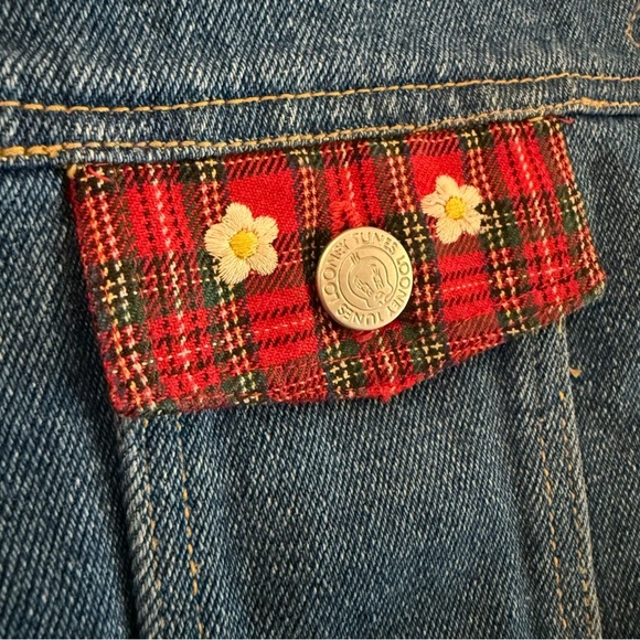 Looney Tunes - Denim Jacket - Girls Size 12 - Vintage - Picture 11 of 13